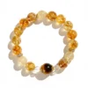 Natural Citrine bracelet for Wealth & Success on white background