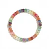1SCDBD21 Natural Rainbow Tourmaline bracelet for Health & Vitality on white background