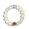 1SCDBD23 Natural Prehnite bracelet for Love & Harmony on white background