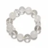 Natural Clear Quartz bracelet for Spiritual & Intuition on white background