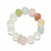 1SCDQS04 Natural Multi-Stone bracelet for Health & Vitality on white background
