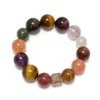 Natural Mixed Gemstone bracelet for Health & Vitality on white background