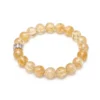 Natural Citrine bracelet for Wealth & Success on white background