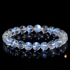 SCPBMOCE1 Natural Moonstone bracelet for Spiritual & Intuition on black background
