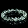 Natural Azeztulite Quartz bracelet for Spiritual & Intuition on black reflective background