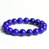 Natural Lapis Lazuli bracelet for Spiritual & Intuition on white background