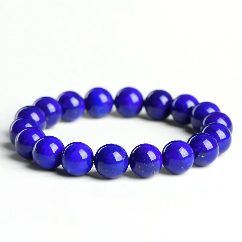 Natural Lapis Lazuli bracelet for Spiritual & Intuition on white background