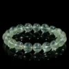 Natural Prehnite bracelet for Love & Harmony on black background
