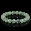 Natural Prehnite bracelet for Love & Harmony on black background