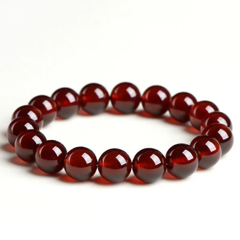 Natural Garnet bracelet for Health & Vitality on white background