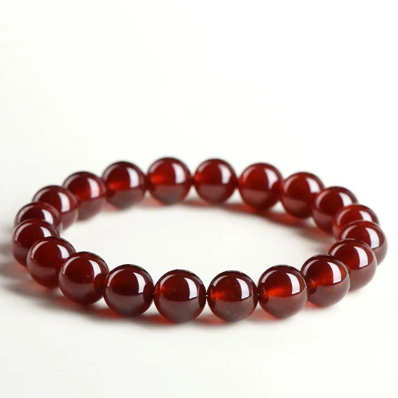 Natural Garnet bracelet for Health & Vitality on white background