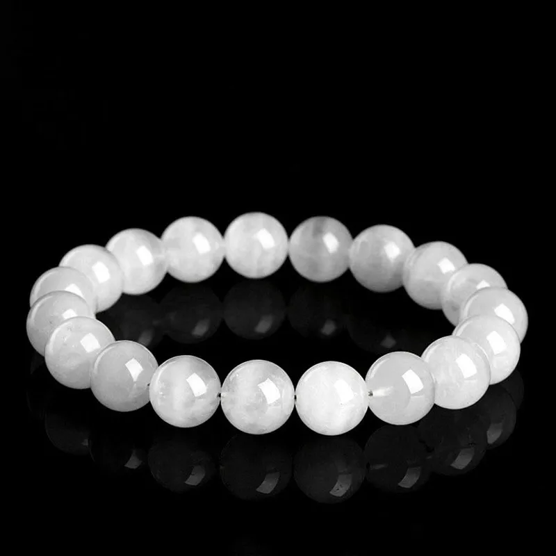 Natural Phantom Quartz bracelet for Wealth & Success on black background